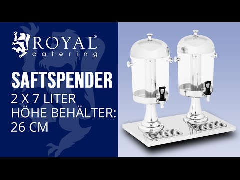 Video - Saftspender - 2 x 7 Liter
