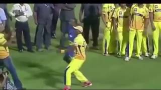 Bravo Lungi Dance After Winning IPL 2018 Final