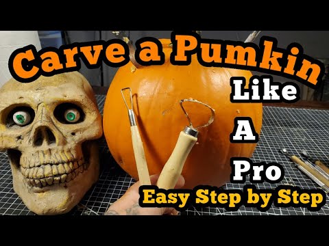 Epic How to carve a pumpkin like a Pro. Step by step with basic tools.