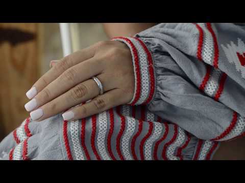 0.5 Ct. Ten Stone Channel Set Wedding Ring - TwoBirch TB-WR-0240-WG-H