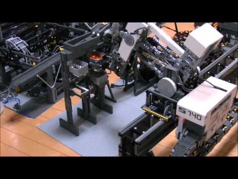 LEGO GBC Loop   Ball Factory   NXT 4 axis Robot レゴ ボール工場   4軸ロボット Lego City