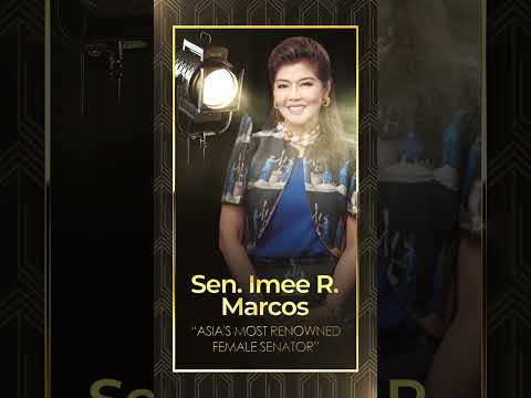 Introducing Asia's Pinnacle Awards 2023 VVIP Sen. Imee R. Marcos #shorts