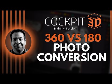 COCKPIT3D (2D to 3D) Tutorial: 360 vs 180 Photo Conversion