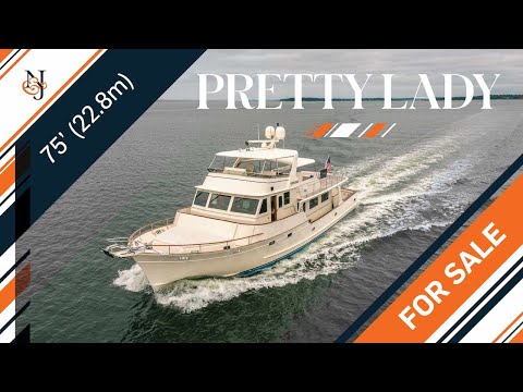 M/Y PRETTY LADY for Sale | 75' (22.86m) trawler-style Fleming Yacht for Sale | N&J Yacht Tour