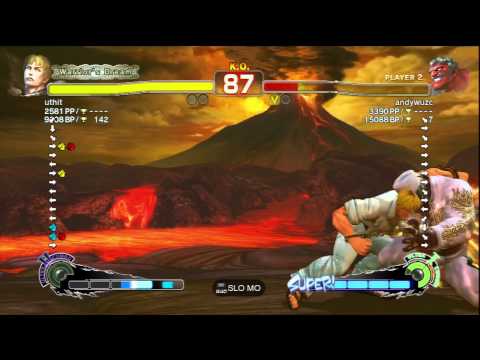 uthit [Cody] Vs andywuzc [Hakan] SSF4 AE Online Ranked Matches - PSN