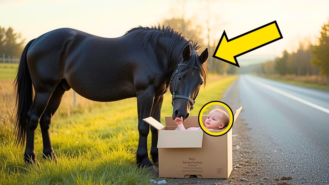 CABALLO ENCUENTRA UNA BEBÉ ABANDONADA EN UNA CAJA… LO QUE EL CABALLO Y SU DUEÑA HACEN DESPUÉS ES…