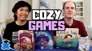Cozy Board Game Review - Tulikko, Countryside, Garden Lake, and Koinobori