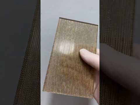 Kính ghép lụa sọc nhũ ánh kim