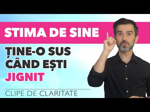 Stima de sine    Tine o sus cand esti jignit