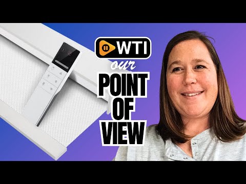 Motorized Blinds with Remote (23-95 inches) Window Roller Shade Wireless Rechargeable Motor Popular Full Blackout Sunshine Fabric for Office and Home Customize Size (82006G) - WTI product video review