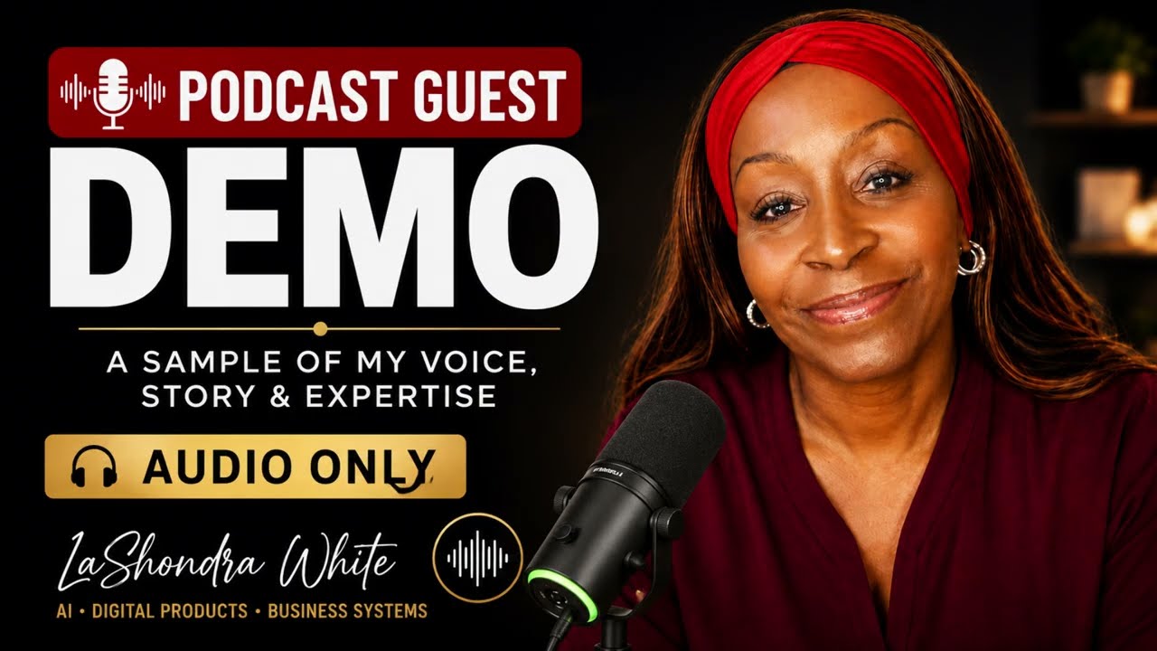 LaShondra White speaker demo — watch on YouTube