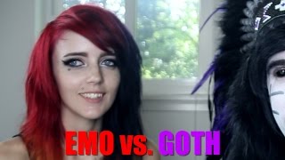 The Difference Between Emo and Goth.