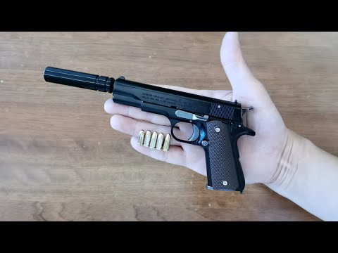 Mini Colt M1911 in 1:2 Scale Unboxing 2023 - Shell Ejection Toy Gun