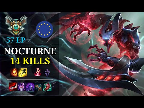Nocturne Mid vs Twisted Fate - 14 kills - Princess Klee EUW Master (57 LP) Patch 11.2