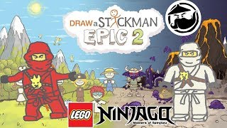 LEGO Ninjago MOVIE Draw A Stickman: EPIC 2 - Drawn Below Gameplay - Kai Save Zane - Story Adventure