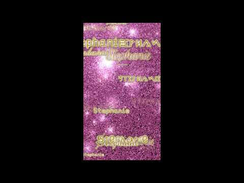 Glitter My Name Live Wallpaper Video