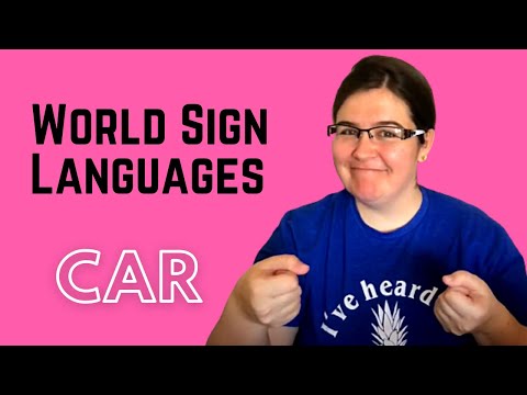 How to Sign CAR in World Sign Languages (like BSL, TiD, ASL, JSL, SSL, ISL, and many more!)