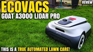 This Is TRUE Automated Lawncare! | Ecovacs GOAT A3000 Lidar Pro Robot Lawn Mower Review