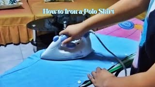 Steps in Ironing a Polo Shirt