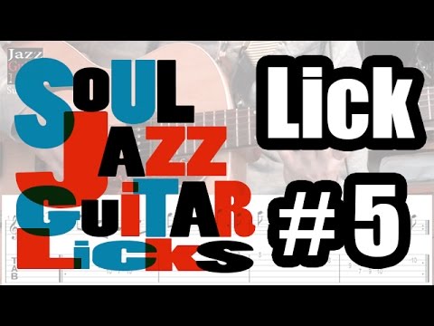 Soul Jazz Guitar Lick ‐ Lesson With Tab - Minor Pentatonic Scale