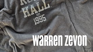 Warren Zevon and The Rock and Roll Hall of Fame