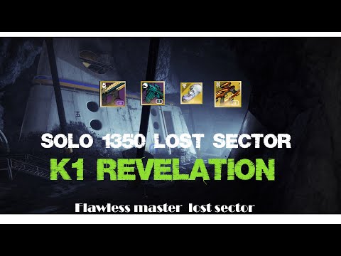 Solo 1350 Master Lost Sector K1 Revelation (11 power under) /Season of The Lost[Destiny 2]