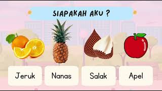 Download lagu KUIS TEBAK-TEBAKAN UNTUK PAUD / TK | MENGENAL BUAH DAN BINATANG mp3