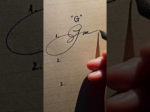 3 simple signature styles with the letter G