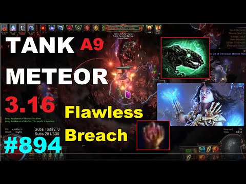 TANKING SIRUS 9 METEOR AND DIE BEAM - FLAWLESS BREACHSTONE CARRION GOLEM 3.16 SCOURGE LEAGUE - 894