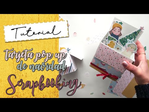 TARJETA POP UP DE NAVIDAD | scrapbooking