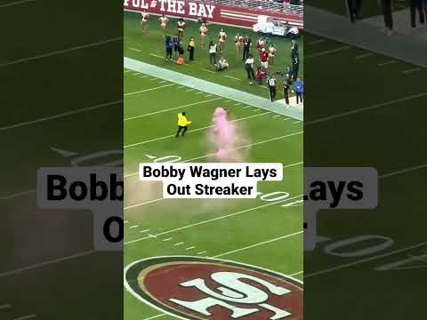 Bobby Wagner Tackles Fan Streaking Field