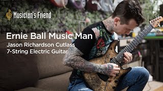 Video thumbnail for Ernie Ball Music Man Jason Richardson Cutlass 7-String Electric Guitar | Jason Richardson Demo by Musician's Friend
