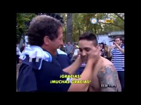 Un hincha de Gimnasia se tatuó la cara de Pedro Troglio.