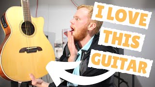 Video thumbnail for Alvarez AFH600CE Artist Herringbone Series Review || Best Cheap Acoustic Guitar by Devan Bishop
