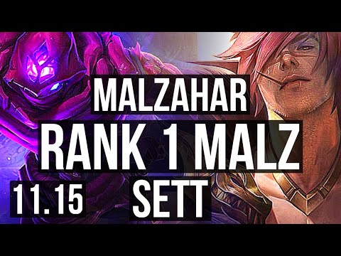 MALZAHAR vs SETT (MID) | Rank 1 Malz, 6/3/13, Rank 29 | EUW Challenger | v11.15