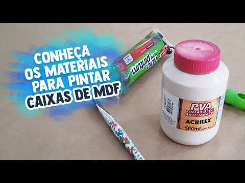 Materiais para pintar caixa de mdf | Artesanato para iniciantes