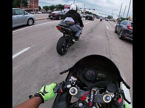 Alief Riders Mob through Westheimer Rd.