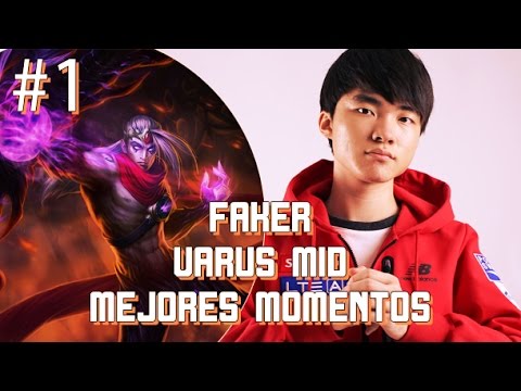 SKT T1 Faker: Varus Mid - Mejores momentos - Universidad LoL