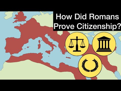 How did people prove citizenship in Ancient Rome?