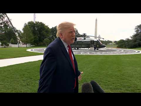 President Trump Gaggles with Press Upon Departure from the White House, Sep. 26, 2026