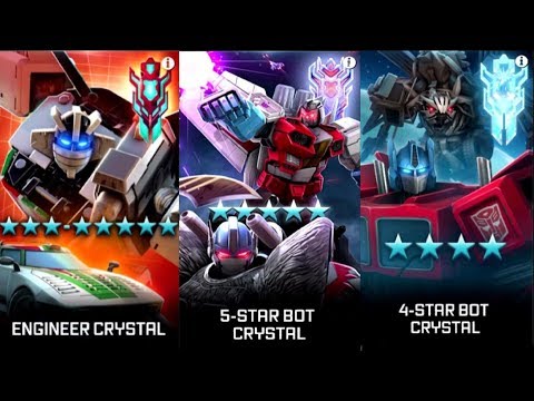 CRYSTAL OPENING - 5 Star | Engineer Crystal | 4 Stars | Premiums - Transformers: Forged to Fight
