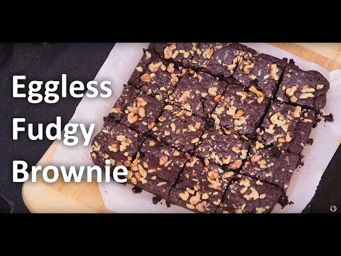 Best EGGLESS Fudgy Brownie Recipe | Easy Chocolate Brownies Recipe | एगलेस ब्राउनी रेसिपी