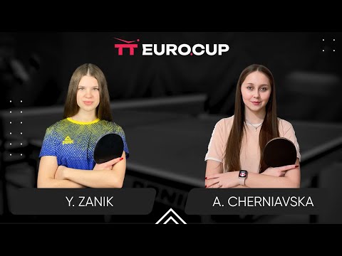 12:50 Yulianna Zanik  Alina Cherniavska 21.04.2024 TT Euro.Cup Women Ukraine Star. TABLE 4