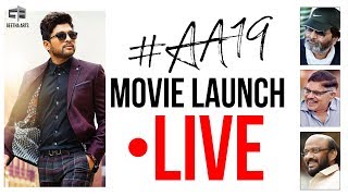 #AA19 Movie Launch LIVE || Allu Arjun, Trivikram Srinivas, Pooja Hegde, Thaman S