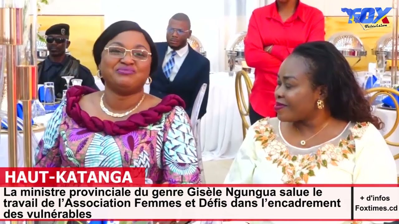 La ministre provinciale du genre Gisèle Ngungua salue le travail de l’Association Femmes et Défis