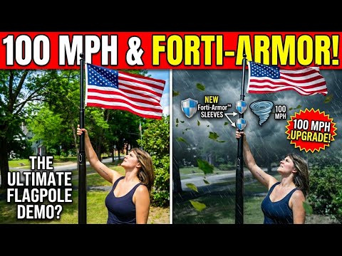 The Last Flagpole You'll Ever Buy — 20ft Phoenix Demo & Flag Etiquette