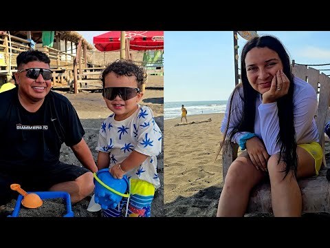 A day at the beach with our son, a family outing!