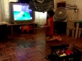 6 Yr Old Playing Wii Singing Bob Is Really Angry