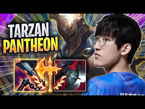 TARZAN TRIES PANTHEON WITH NEW REWORK! - LNG Tarzan Plays Pantheon JUNGLE vs Hecarim! | Season 2023