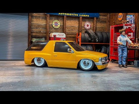 Tamiya CC01 Body Mounted to a TA02 Chassis, Slammed Amigo Build Part 2